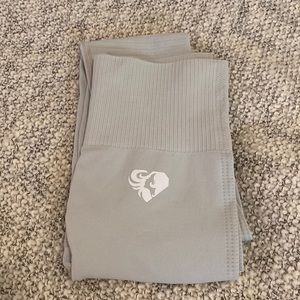 Womens best leggings size XS silver/light blue ice